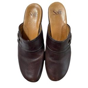 Sofft Shoe Brown Sofft Clog/Mule Brown Womans Sz 10. Brown Leather Comfort